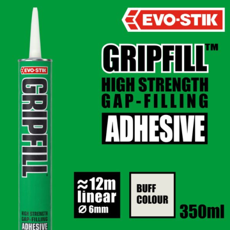 GRIPFILL™ Gap-Filling Adhesive Coverage, Colour and Size